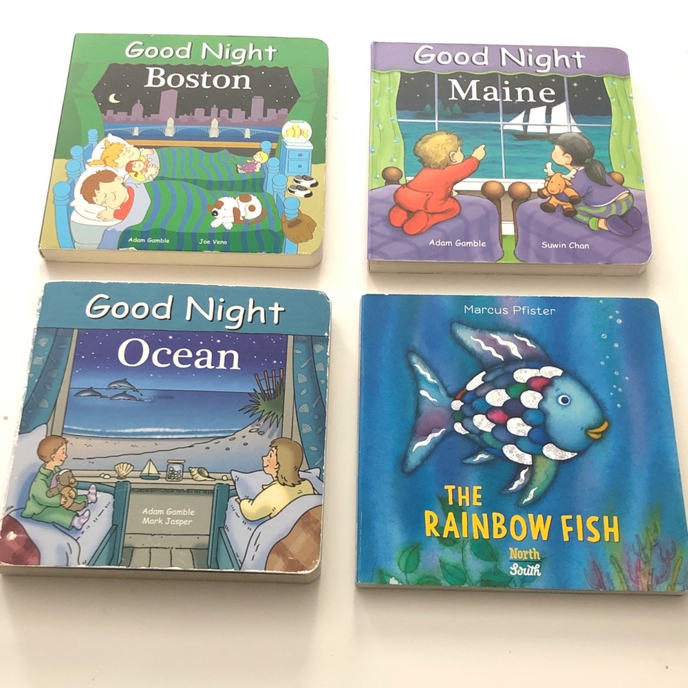 ⛵️ Good Night & The Rainbow Fish Board Book Set (4)